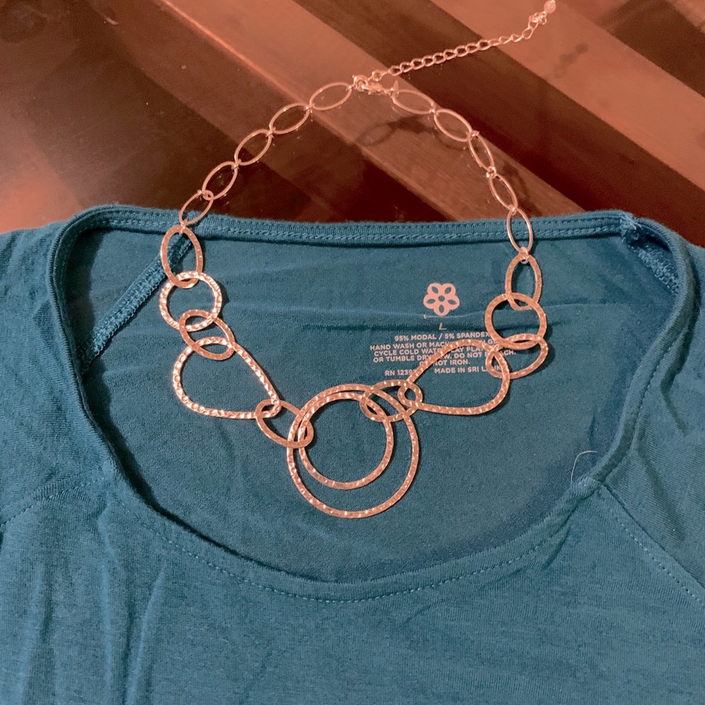 SOLD Avon Around n Around Hammered Circles Choker